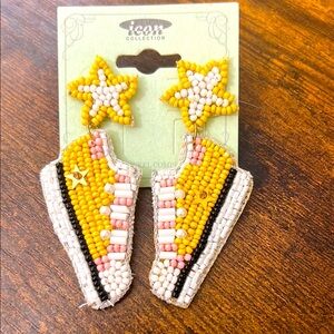 Icon Collection Beaded Star Converse Earrings